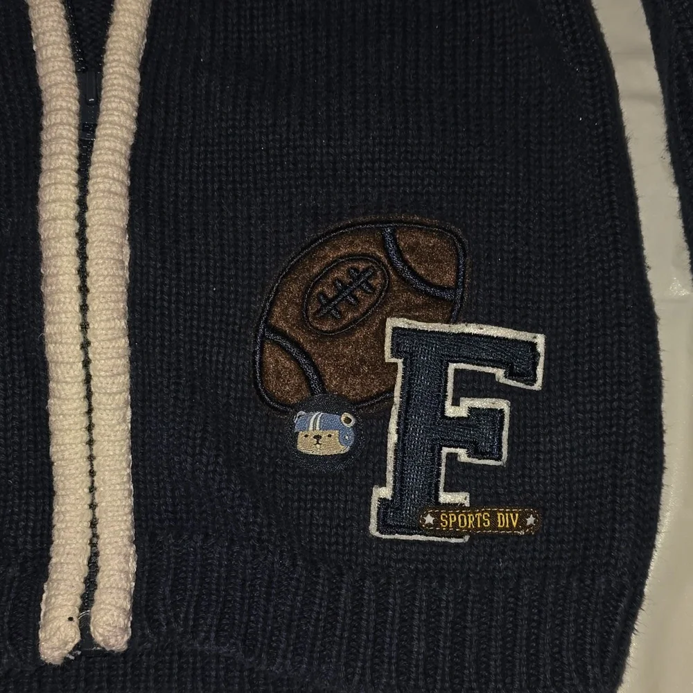 Carters Boys Hooded Zip Up Football Sweater 18M